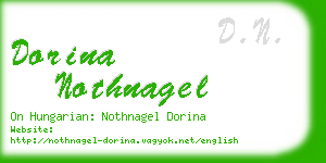 dorina nothnagel business card